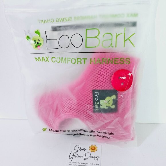 EcoBark Max Comfort Harness Pink S Breathable No-Choke Dogs Adjustable Fit《839》M - Picture 2 of 4